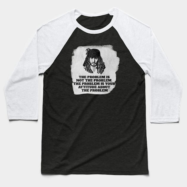 Jack Sparrow Baseball T-Shirt by mobilunik